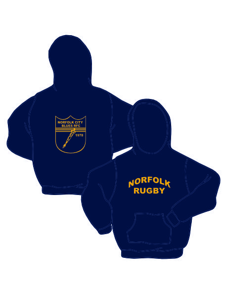 NORFOLK BLUES RUSSELL POWER DRY HOODY NAVY